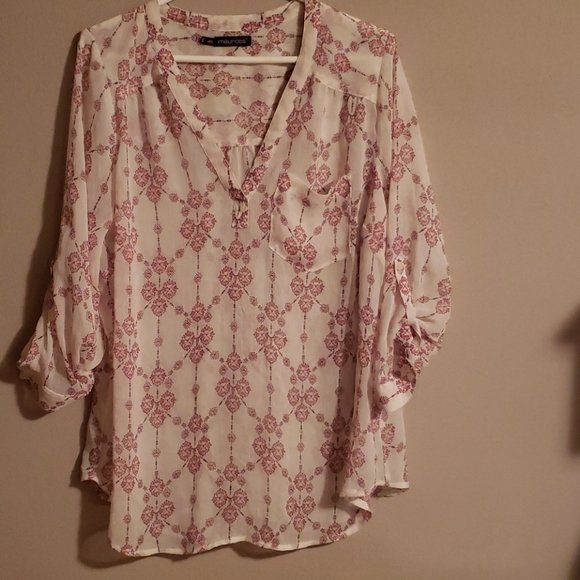 Maurices Tops - Maurice's cream top, sheer, plus size 1